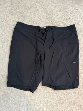 Lululemon Black Drawstring Board Shorts